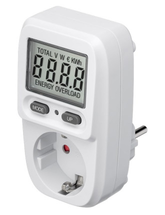 GOOBAY μετρητής κατανάλωσης ρεύματος 64589 με οθόνη, 16A, λευκός GOOBAY μετρητής κατανάλωσης ρεύματος 64589 με οθόνη, 16A, λευκός