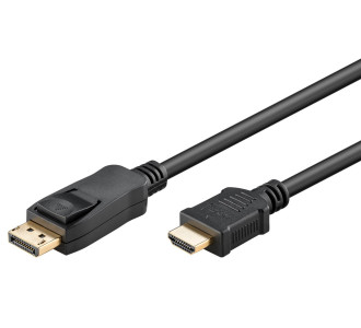 GOOBAY καλώδιο DisplayPort σε HDMI 64838, 4K/30Hz, 5m, μαύρο