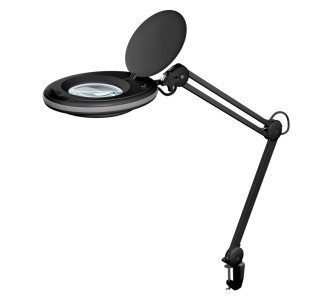 GOOBAY μεγεθυντικός φακός 64989 με σφιγκτήρα, LED, 3 διόπτρες, μαύρος