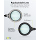 GOOBAY μεγεθυντικός φακός 64990 με κλιπ & βάση, LED, 3 διόπτρες 1.75x GOOBAY μεγεθυντικός φακός 64990 με κλιπ & βάση, LED, 3 διόπτρες 1.75x