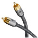 GOOBAY καλώδιο ήχου RCA σε RCA 65298, 5m, μαύρο/ασημί GOOBAY καλώδιο ήχου RCA σε RCA 65298, 5m, μαύρο/ασημί