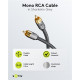 GOOBAY καλώδιο ήχου RCA σε RCA 65298, 5m, μαύρο/ασημί GOOBAY καλώδιο ήχου RCA σε RCA 65298, 5m, μαύρο/ασημί