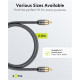 GOOBAY καλώδιο ήχου RCA σε RCA 65298, 5m, μαύρο/ασημί GOOBAY καλώδιο ήχου RCA σε RCA 65298, 5m, μαύρο/ασημί