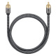 GOOBAY καλώδιο ήχου RCA σε RCA 65298, 5m, μαύρο/ασημί GOOBAY καλώδιο ήχου RCA σε RCA 65298, 5m, μαύρο/ασημί