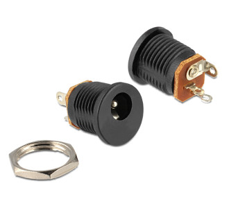 DELOCK βύσμα τροφοδοσίας DC 2.1 x 5.5mm 65503, μαύρο