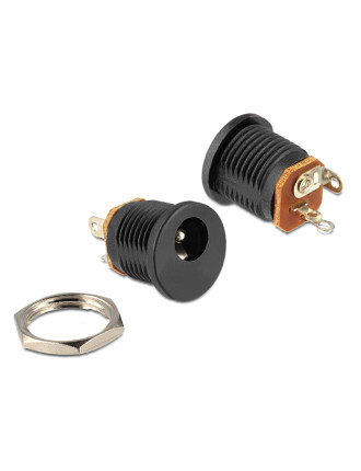 DELOCK βύσμα τροφοδοσίας DC 2.1 x 5.5mm 65503, μαύρο DELOCK βύσμα τροφοδοσίας DC 2.1 x 5.5mm 65503, μαύρο