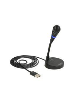 DELOCK USB μικρόφωνο 65868 με βάση και mute button