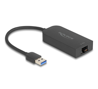 DELOCK αντάπτορας δικτύου 66045, USB, 2.5Gbps Ethernet, μαύρος