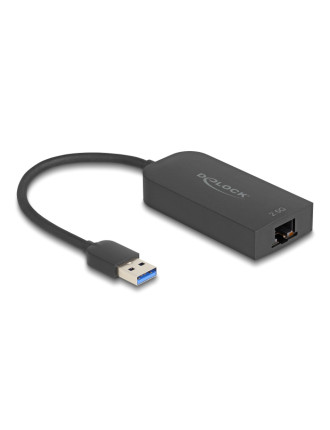 DELOCK αντάπτορας δικτύου 66045, USB, 2.5Gbps Ethernet, μαύρος