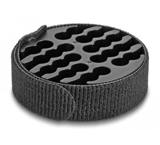 DELOCK οργανωτής καλωδίων 66057 με δεματικό τύπου velcro, 24 καλωδίων