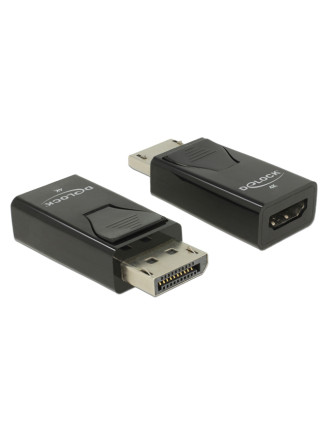 DELOCK αντάπτορας DisplayPort σε HDMI 66234, 4K/30Hz, Passive, μαύρος