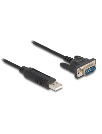 DELOCK καλώδιο USB σε RS-232 66461, 921.6Kbps, 50cm, μαύρο DELOCK καλώδιο USB σε RS-232 66461, 921.6Kbps, 50cm, μαύρο