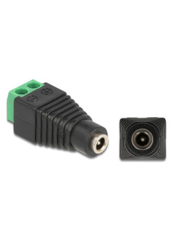 DELOCK αντάπτορας DC 1.35 x 3.5mm θηλυκό σε Terminal Block 2pin 66730