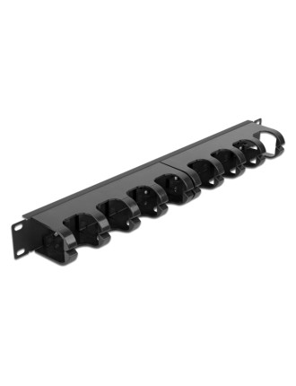 DELOCK cable management 66849 για rack 19"/1U, 10x γάντζοι, μαύρο