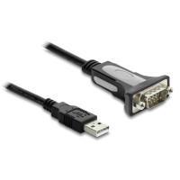 DELOCK καλώδιο USB σε RS-232 66922, 921.6Kbps, 3m, μαύρο