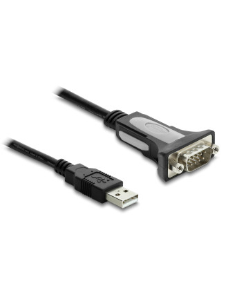 DELOCK καλώδιο USB σε RS-232 66922, 921.6Kbps, 3m, μαύρο