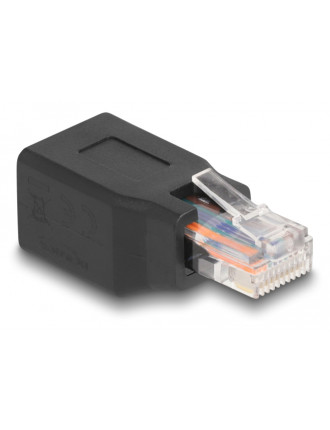DELOCK αντάπτορας RJ45/RJ48/RJ50 66991, 10P/10C pin out 1:1, μαύρος DELOCK αντάπτορας RJ45/RJ48/RJ50 66991, 10P/10C pin out 1:1, μαύρος