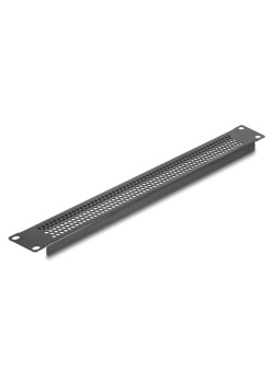 DELOCK κάλυμμα panel 66488 για 19"/1U rack, με αεραγωγούς, μαύρο