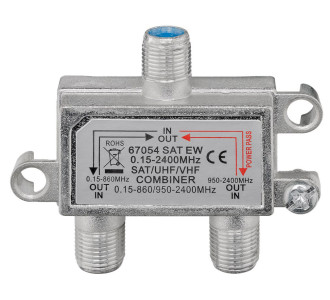 GOOBAY SAT-TV combiner 67054, 0.15 MHz - 2400MHz, 100dB