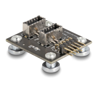 DELOCK αντάπτορας USB 2.0 Pin σε 2x USB Type-E Key A 67176 με USB pin καλώδιο