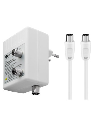 GOOBAY ενισχυτής κεραίας 67226, 2 συσκευές, DVB-T DVB-T2 DVB-C, λευκός