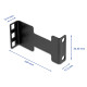 DELOCK αντάπτορας επέκτασης βάθους για rack 67272, έως 10cm, 1U, μαύρο