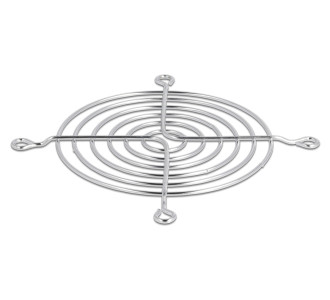 DELOCK σχάρα για 92mm ανεμιστήρα 67307, μεταλλική, ασημί