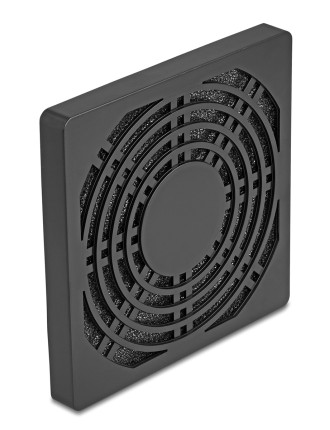 DELOCK σχάρα για 92mm ανεμιστήρα 67312 με φίλτρο σκόνης, πλαστική, μαύρη