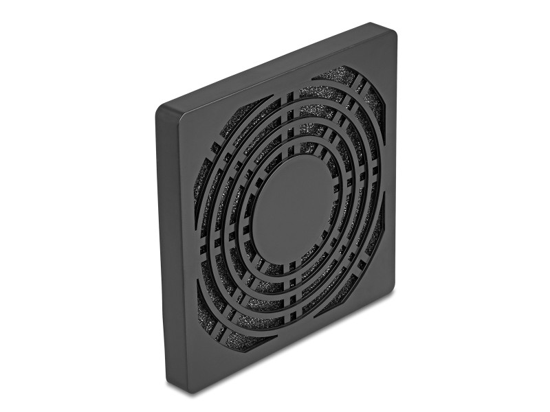 DELOCK σχάρα για 92mm ανεμιστήρα 67312 με φίλτρο σκόνης, πλαστική, μαύρη