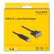 DELOCK καλώδιο USB σε RS-232 67382, 921.6Kbps, 1.8m, μαύρο DELOCK καλώδιο USB σε RS-232 67382, 921.6Kbps, 1.8m, μαύρο