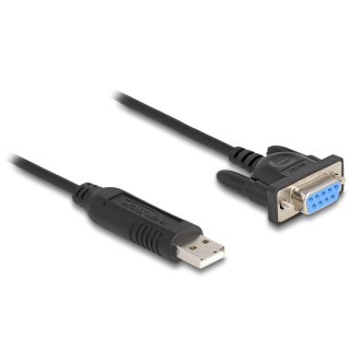 DELOCK καλώδιο USB σε RS-232 67382, 921.6Kbps, 1.8m, μαύρο DELOCK καλώδιο USB σε RS-232 67382, 921.6Kbps, 1.8m, μαύρο