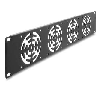 DELOCK κάλυμμα για 4x 80mm ανεμιστήρες 67416 για rack 19"/2U, μεταλλικό, μαύρο