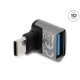 DELOCK αντάπτορας USB-C σε USB 67425, γωνιακός, 10Gbps, 60W, γκρι DELOCK αντάπτορας USB-C σε USB 67425, γωνιακός, 10Gbps, 60W, γκρι