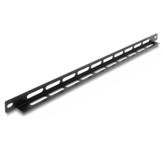 DELOCK cable management panel 67460 για rack 19", 0.5U, βάθος 22mm, μεταλλικό, μαύρο