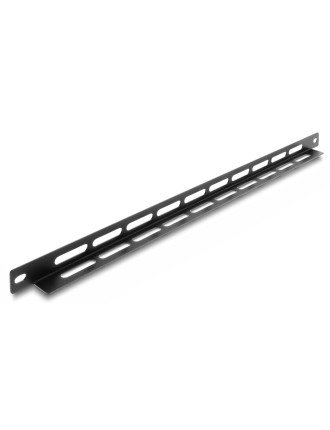 DELOCK cable management panel 67460 για rack 19", 0.5U, βάθος 22mm, μεταλλικό, μαύρο