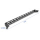 DELOCK cable management panel 67461 για rack 19", 0.5U, βάθος 50mm, μεταλλικό, μαύρο