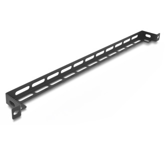 DELOCK cable management panel 67461 για rack 19", 0.5U, βάθος 50mm, μεταλλικό, μαύρο