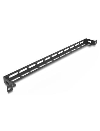 DELOCK cable management panel 67461 για rack 19", 0.5U, βάθος 50mm, μεταλλικό, μαύρο