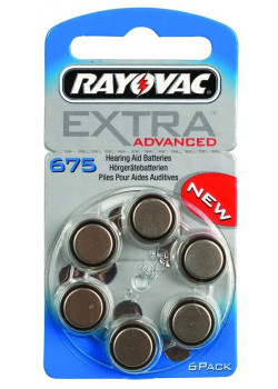 RAYOVAC μπαταρίες ακουστικών βαρηκοΐας 675MF, mercury free, 1,45V, 6τμχ