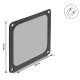 DELOCK φίλτρο σκόνης για 120mm ανεμιστήρα 67717, μαγνητικό, μαύρο DELOCK φίλτρο σκόνης για 120mm ανεμιστήρα 67717, μαγνητικό, μαύρο