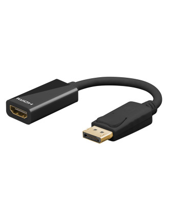 GOOBAY καλώδιο DisplayPort σε HDMI 67881, 4K/30Hz, 0.1m, μαύρο