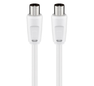 GOOBAY καλώδιο κεραίας αρσενικό 68147, <70dB, CCS, 2.5m, λευκό GOOBAY καλώδιο κεραίας αρσενικό 68147, <70dB, CCS, 2.5m, λευκό