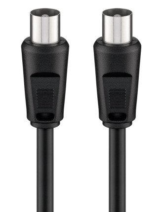 GOOBAY καλώδιο κεραίας αρσενικό 68148, <70dB, CCS, 2.5m, μαύρο