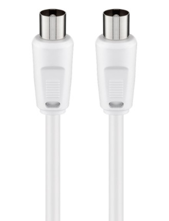 GOOBAY καλώδιο κεραίας αρσενικό 68149, <70dB, CCS, 5m, λευκό