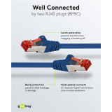 GOOBAY καλώδιο δικτύου 68270, CAT 6 S/FTP, copper, 250MHz, 5m, μπλε