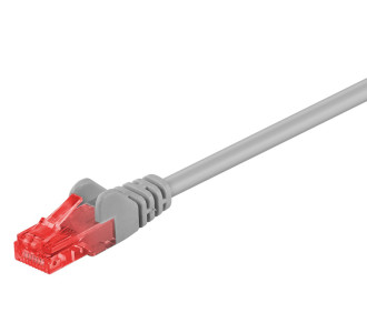 GOOBAY καλώδιο δικτύου 68434, CAT 6 U/UTP, CCA, 0.5m, γκρι