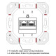 GOOBAY επιτοίχια πρίζα CAT 6a 68572, 2x RJ45, 80x80mm, λευκή GOOBAY επιτοίχια πρίζα CAT 6a 68572, 2x RJ45, 80x80mm, λευκή