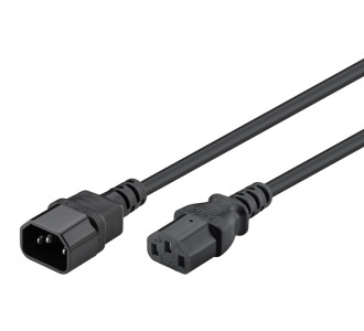 GOOBAY καλώδιο προέκτασης τροφοδοσίας 68602, 0.75mm², 1.5m, μαύρο