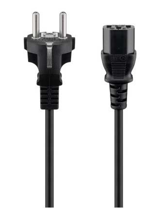 GOOBAY καλώδιο τροφοδοσίας 68605, 0.75mm², 1.5m, μαύρο GOOBAY καλώδιο τροφοδοσίας 68605, 0.75mm², 1.5m, μαύρο