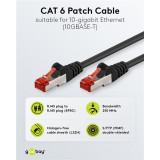 GOOBAY καλώδιο δικτύου 68700, CAT 6 S/FTP, copper, 250MHz, 5m, μαύρο